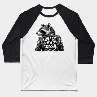 Rebel Raccoon: Streets & Scraps Baseball T-Shirt